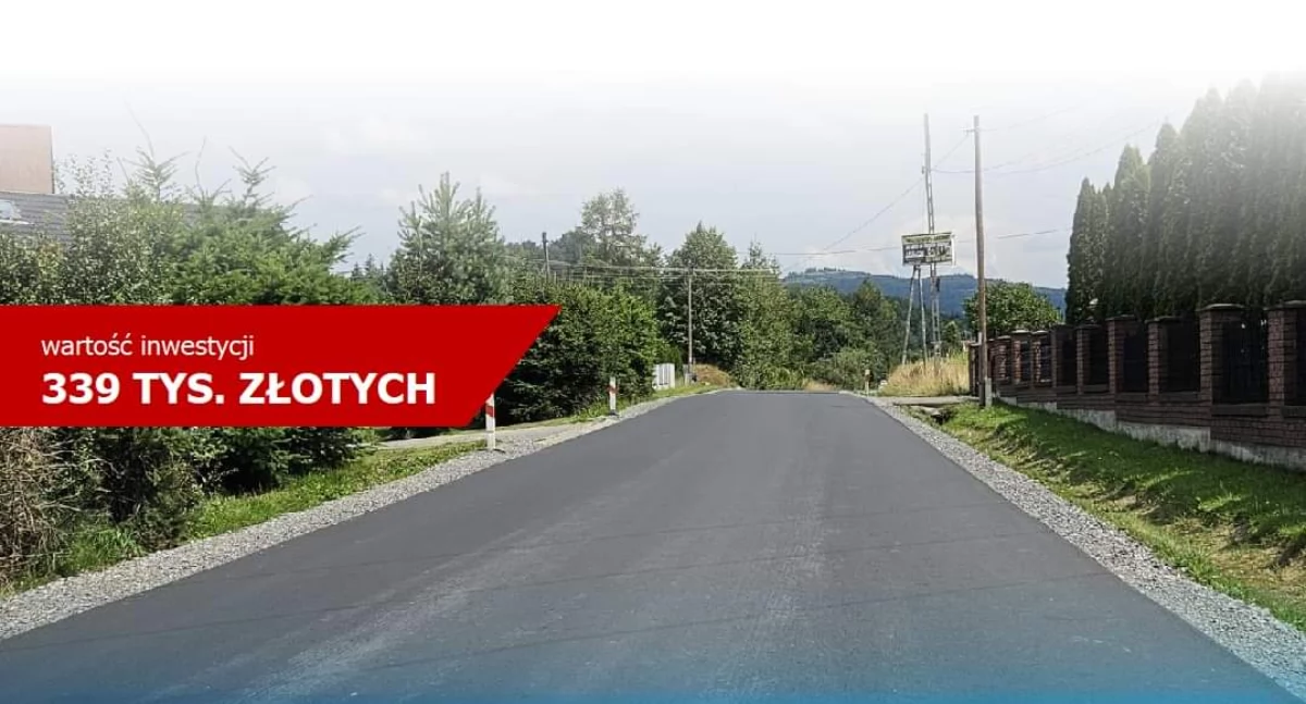 Drogi i Transport, Powiat Żywiecki Zakończył Remont Drogi Bystrej - zdjęcie, fotografia