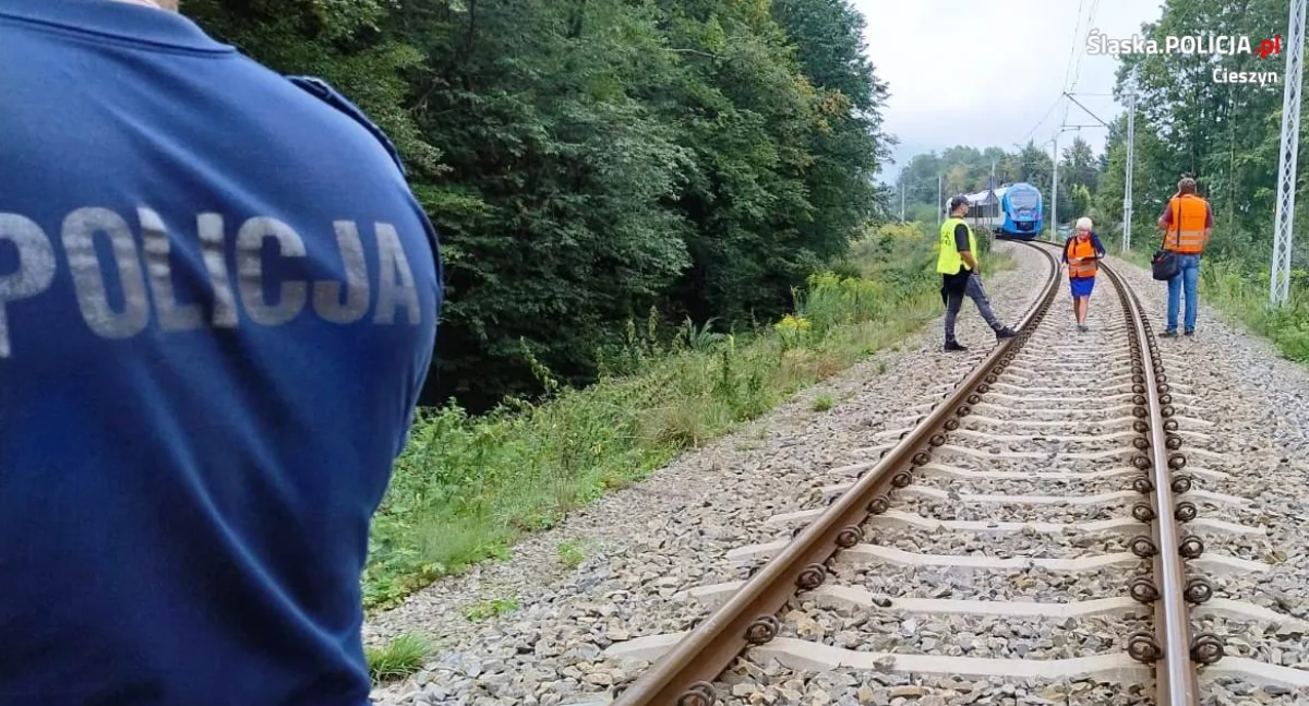 Komunikaty policji ostrzeżenia, Tragiczny Wypadek Szlaku Kolejowym między Ustroniem Wisłą - zdjęcie, fotografia