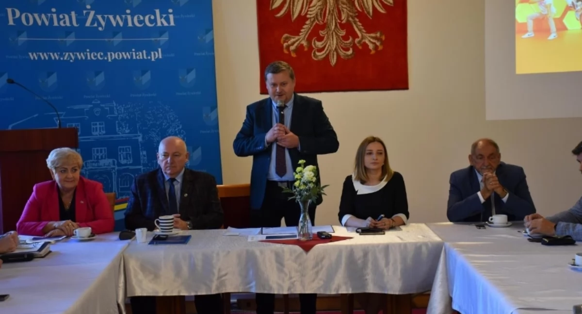 Nasze sprawy, Konwent Burmistrza Wójtów Powiatu Żywieckiego Starostwie Powiatowym Żywcu - zdjęcie, fotografia