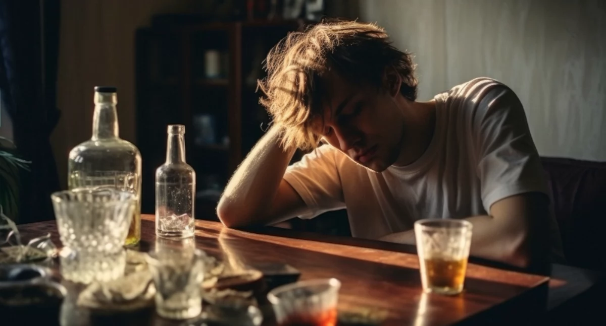 Materiał zewnętrzny, Psychologiczne Fizyczne Skutki Nadużywania Alkoholu - zdjęcie, fotografia