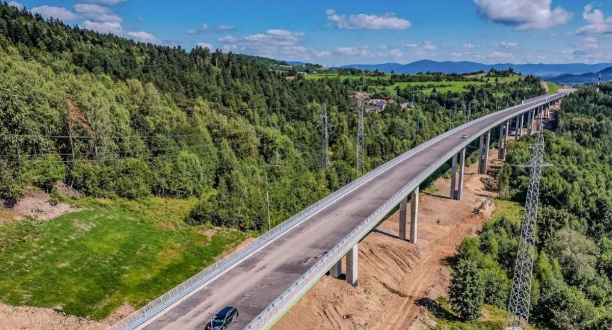 Drogi i Transport, Wizytacja wiceministra infrastruktury budowie Węgierskiej Górce - zdjęcie, fotografia
