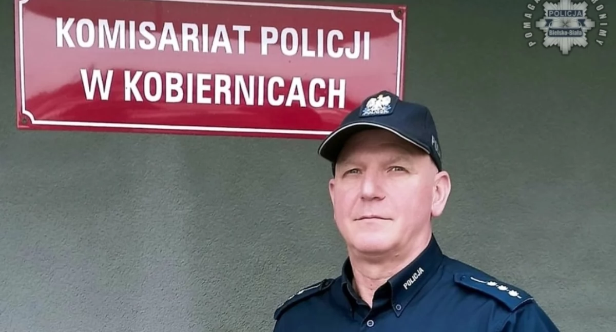 Nasze sprawy, Starszy Aspirant Krzysztof Barabasz policjant który pomógł Agacie Wróbel stanąć - zdjęcie, fotografia