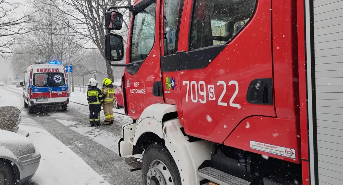 Nasze sprawy, Zderzenie dwóch pojazdów Żywcu jedna osoba poszkodowana - zdjęcie, fotografia
