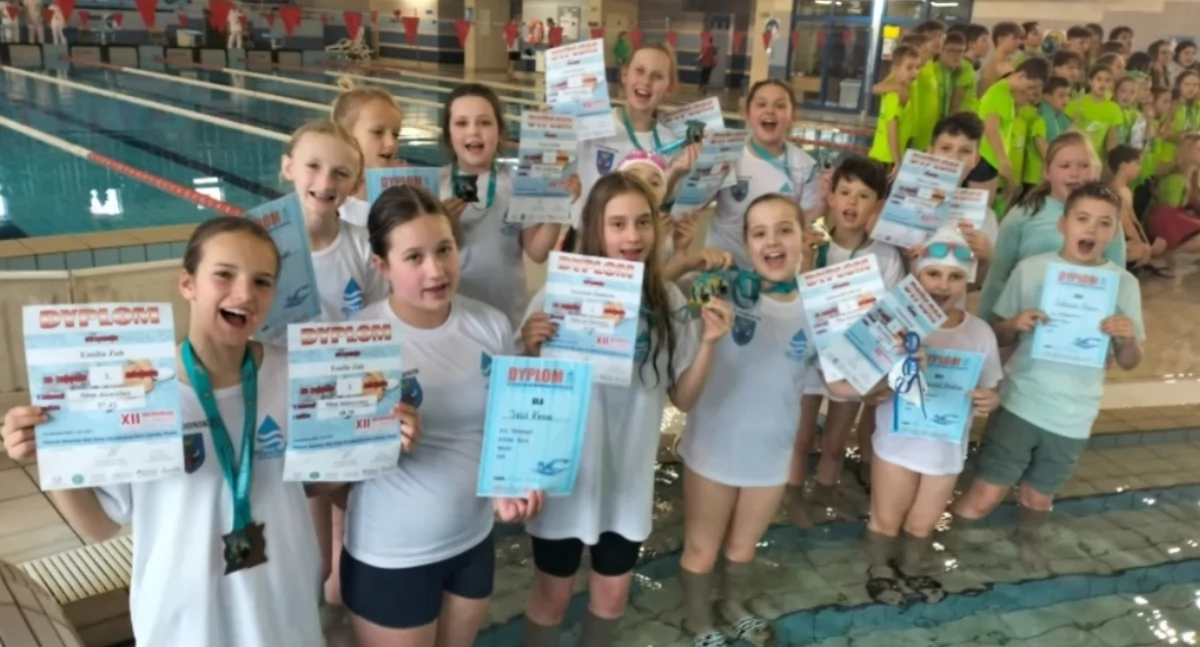 Sport wodny, Sukces zawodników MARLIN Żywiec Memoriale Pływackim Goczałkowicach Zdroju - zdjęcie, fotografia