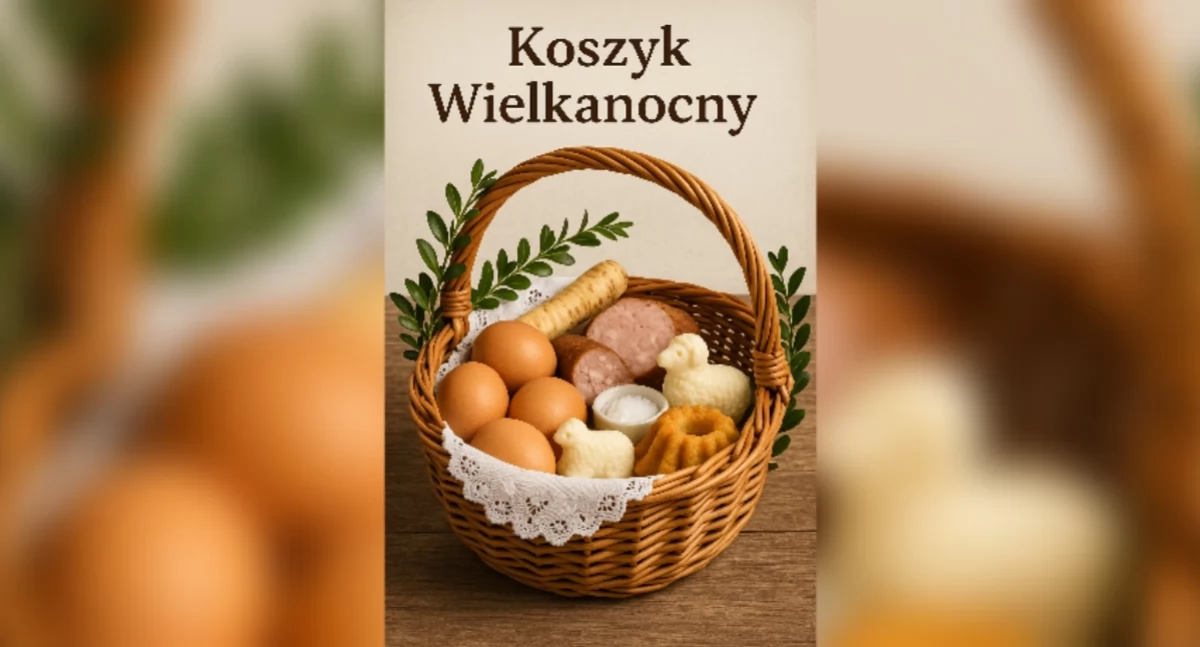 Folklor i Tradycje , Koszyk Wielkanocny tradycja pełna symboli - zdjęcie, fotografia