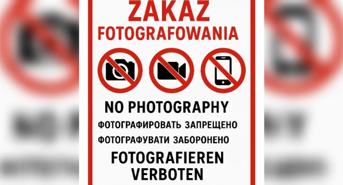 Nasze sprawy, zakaz fotografowania Polsce bezpieczeństwo kosztem wolności - zdjęcie, fotografia
