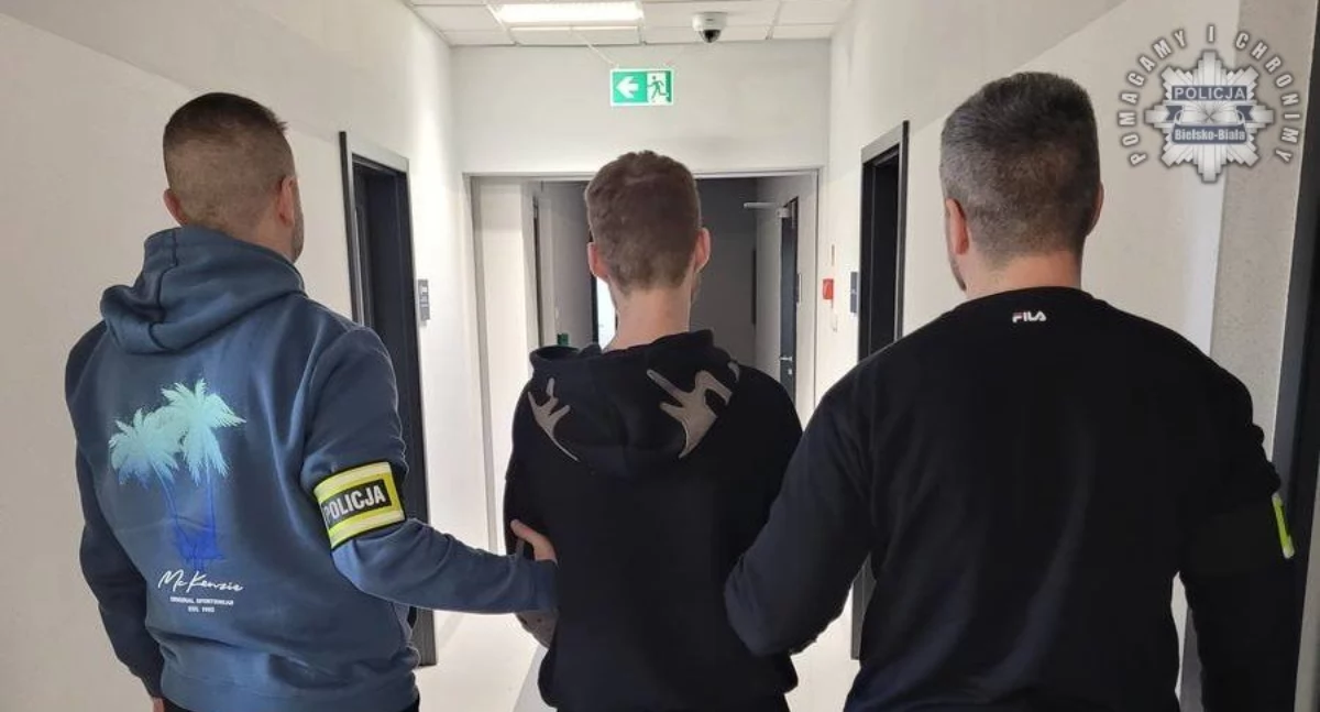 Nasze sprawy, Kradzież rozbójnicza sklepie sprawca zatrzymany - zdjęcie, fotografia