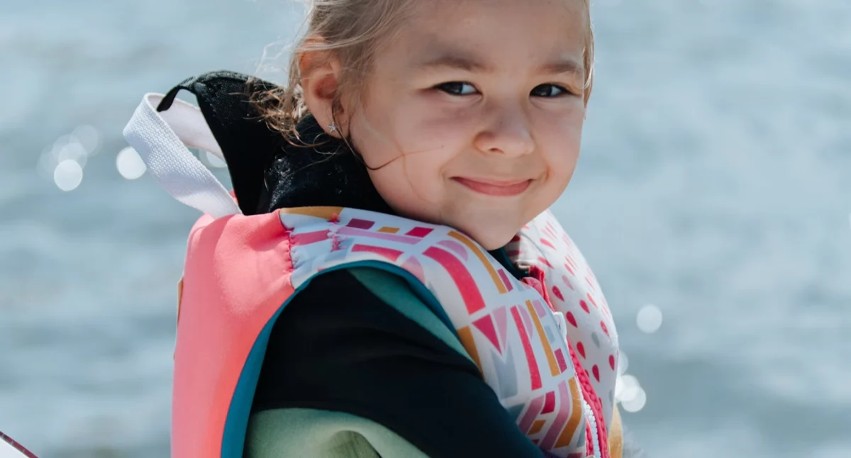 Materiał zewnętrzny, kamizelka ratunkowa dziecka - zdjęcie, fotografia