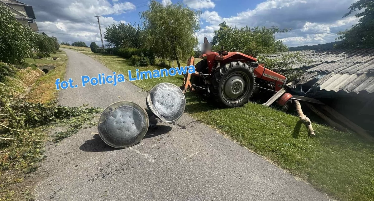 Nasze sprawy, promili alkoholu jazda traktorem skrajna nieodpowiedzialność Mordarce - zdjęcie, fotografia