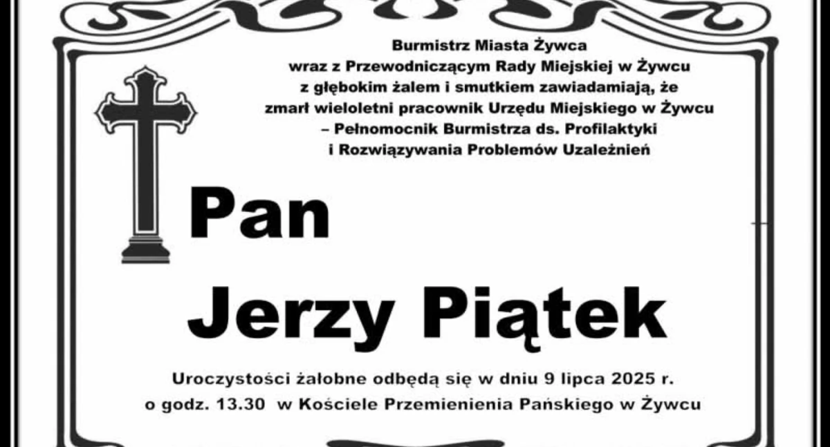 Nasze sprawy, Zmarł wieloletni pracownik Urzędu Miejskiego Żywcu - zdjęcie, fotografia