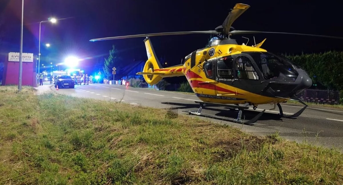 Wypadki drogowe , Wypadek drogowy pieszy zmarł potrąceniu - zdjęcie, fotografia