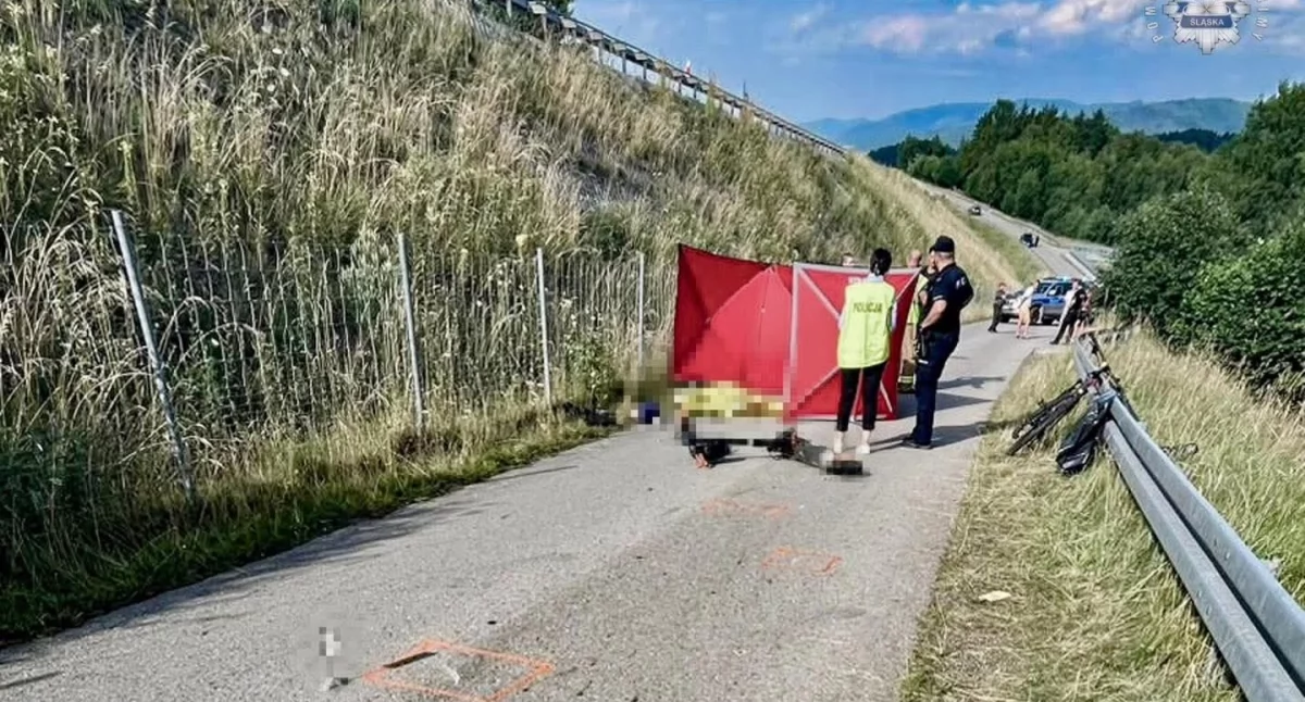 Wypadki drogowe , Tragiczny wypadek Szarem żyje letni chłopiec jadący hulajnogą elektryczną - zdjęcie, fotografia