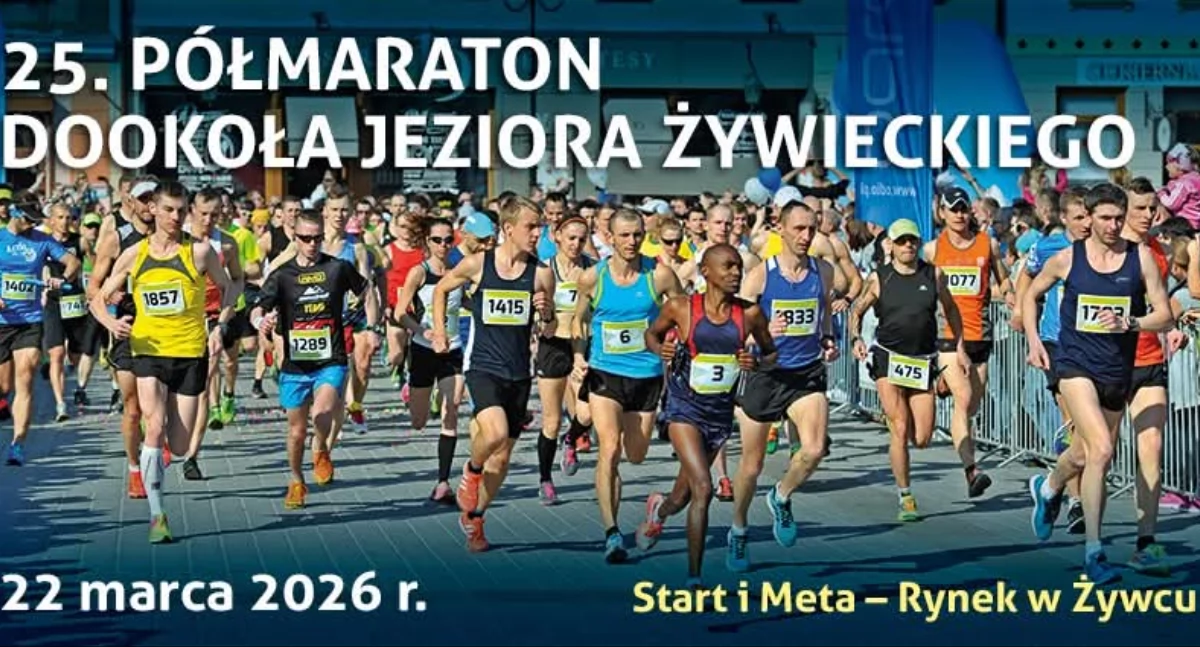 Nasze sprawy, Jubileuszowy Półmaraton dookoła Jeziora Żywieckiego zapisz datę! - zdjęcie, fotografia