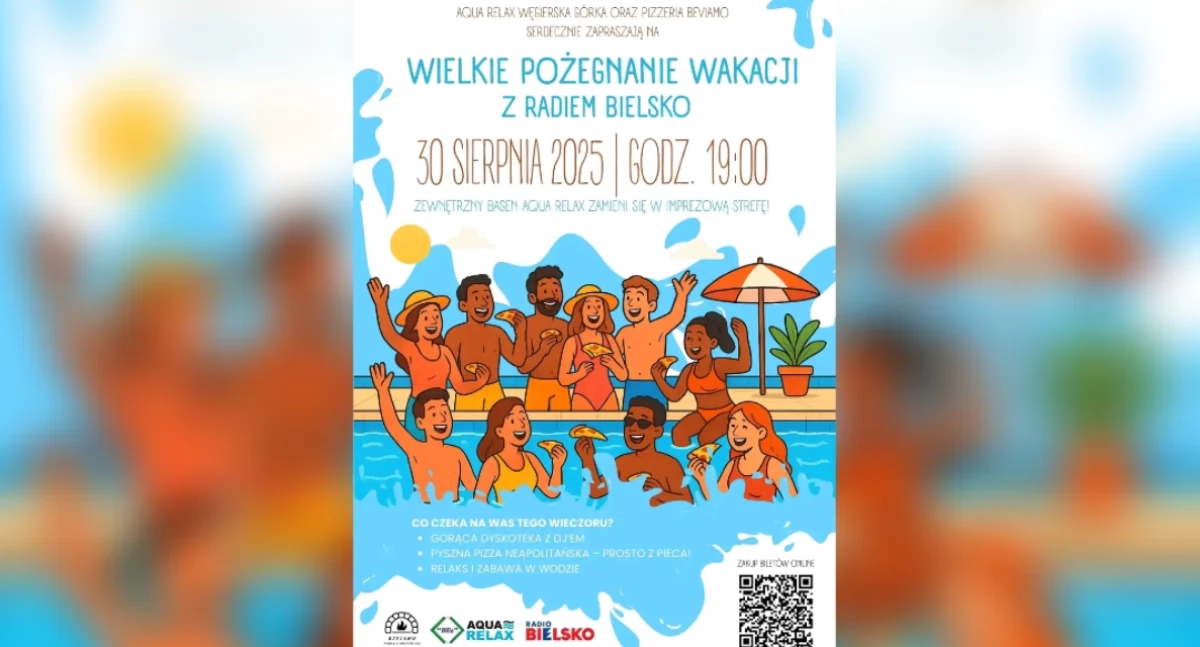 Rozrywka, Wielkie Pożegnanie Wakacji Relax muzyka pizza zabawa wodzie - zdjęcie, fotografia