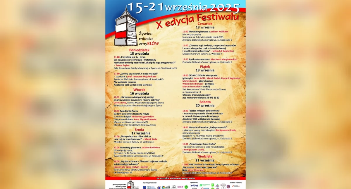 Rozrywka, Żywiec miasto zmysłów rusza jubileuszowa edycja festiwalu! - zdjęcie, fotografia