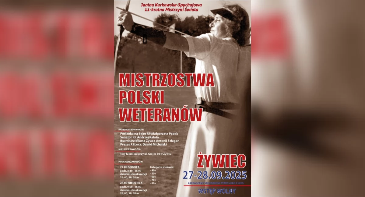Nasze sprawy, Mistrzostwa Polski Weteranów Łucznictwie weekend Żywcu - zdjęcie, fotografia