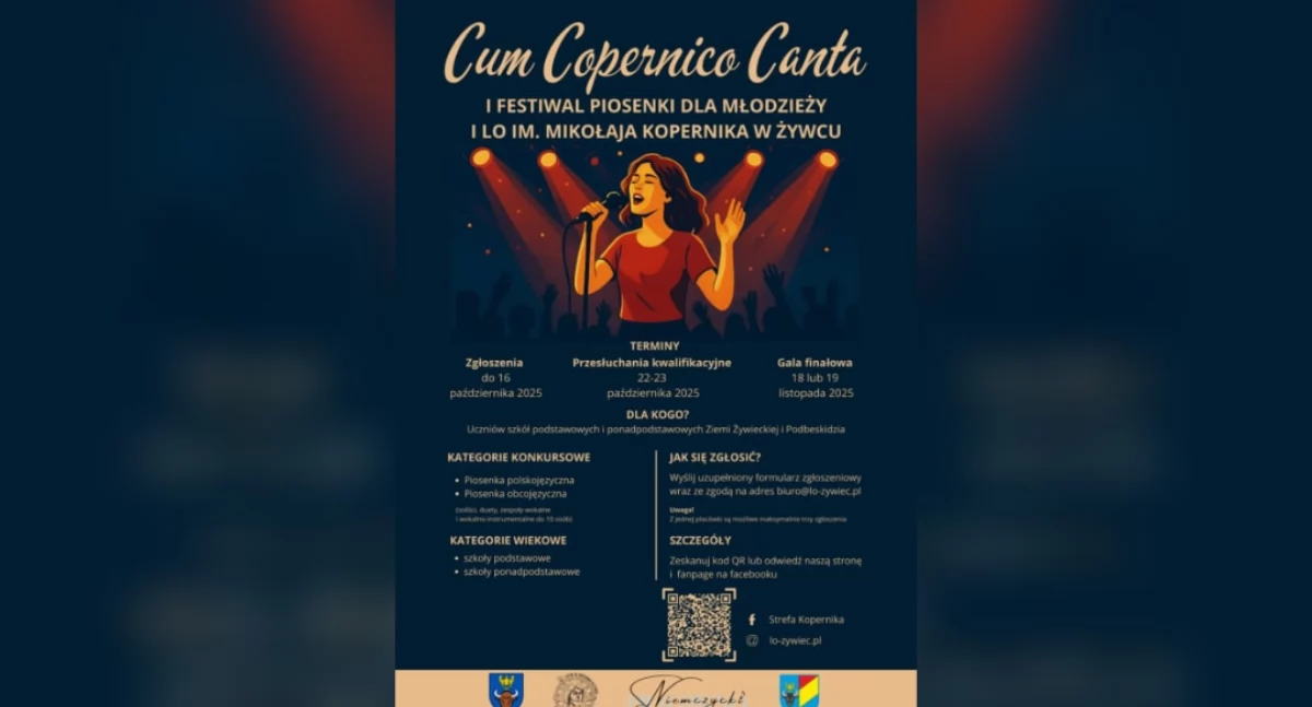 Rozrywka, Festiwal Piosenki „Cum Copernico Canta” Żywcu muzyczne święto młodzieży - zdjęcie, fotografia