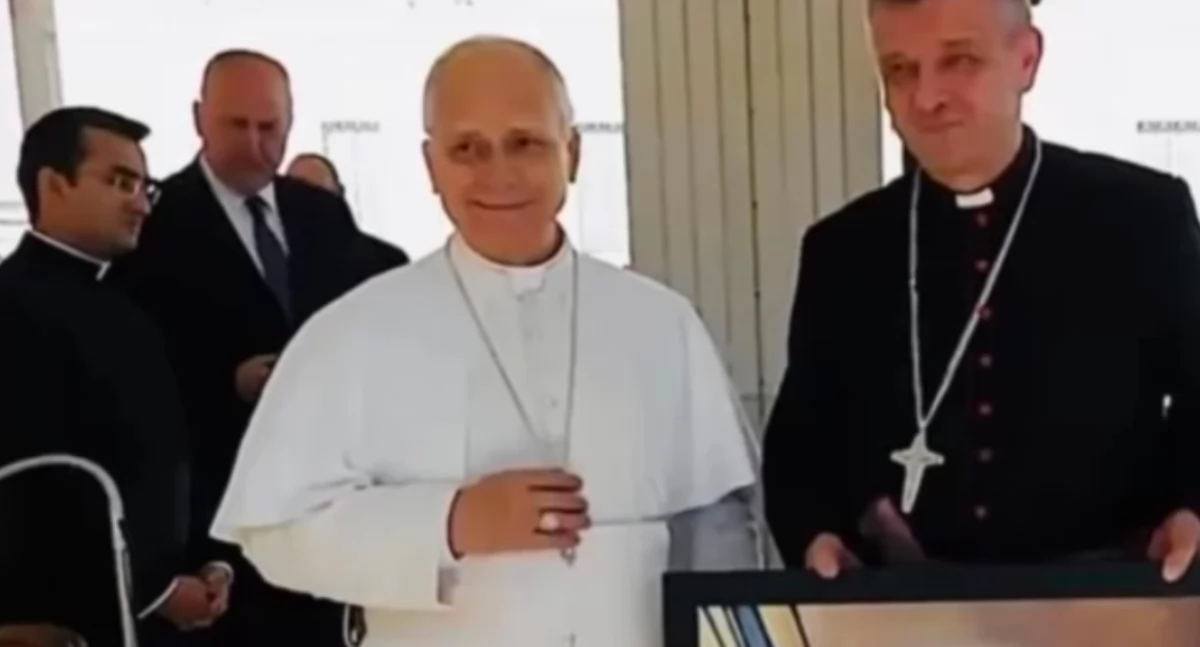 Biskup Roman Pindel przekazał papieżowi Leonowi XIV obraz bł. Michała Tomaszka