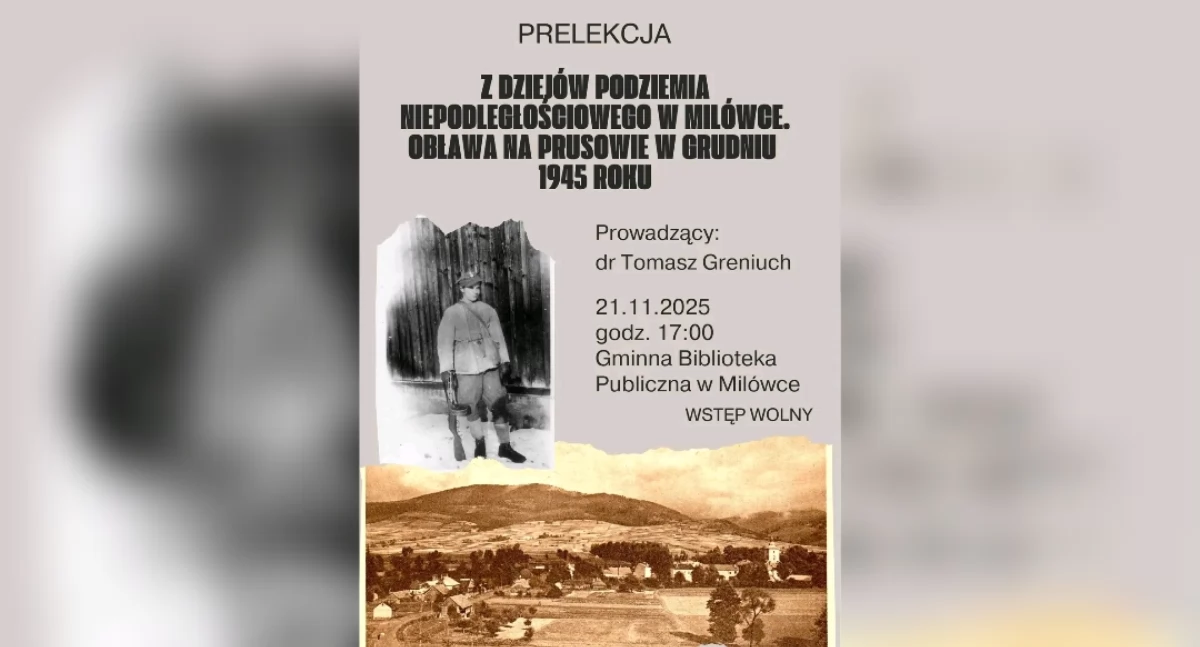 Historia, Prelekcja historyczna Milówce wspomnienie obławy Prusowie - zdjęcie, fotografia