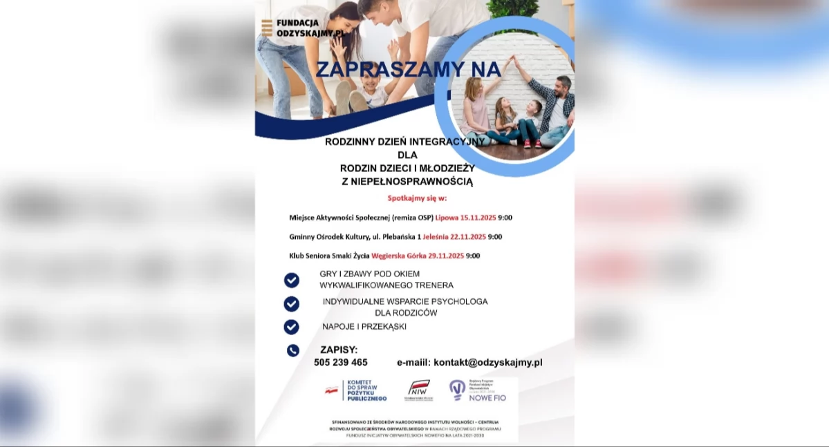 Nasze sprawy, Rodzinny Dzień Integracyjny Węgierskiej Górce spotkanie pełne wsparcia radości - zdjęcie, fotografia