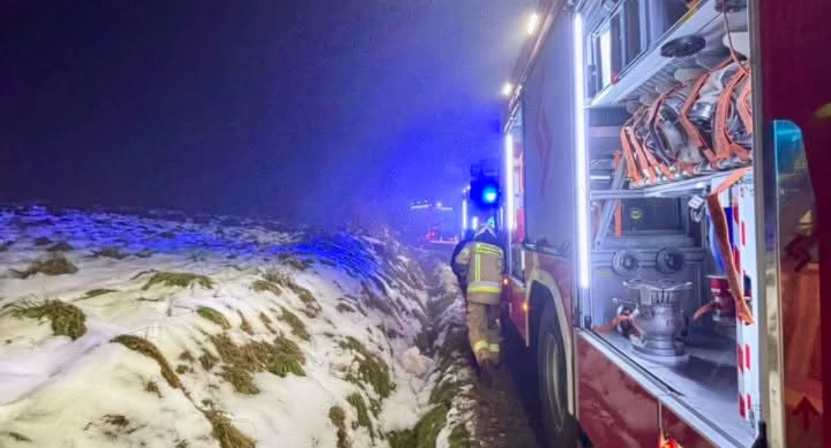 Pożar budynku mieszkalnego w Łękawicy – szybka akcja służb