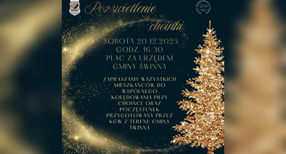 Folklor i Tradycje , Świąteczna sobota Gminie Świnna Rozświetlenie choinki spotkanie samotnych - zdjęcie, fotografia