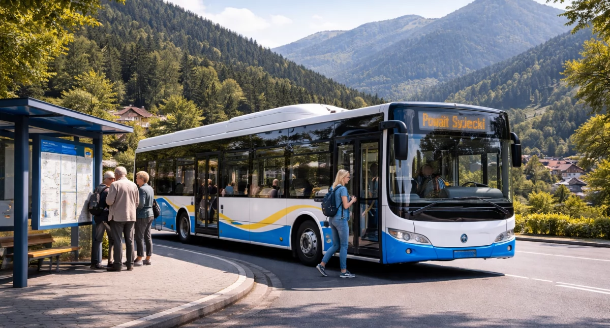 Drogi i Transport, Zmiany komunikacji autobusowej Powiatu Żywieckiego - zdjęcie, fotografia
