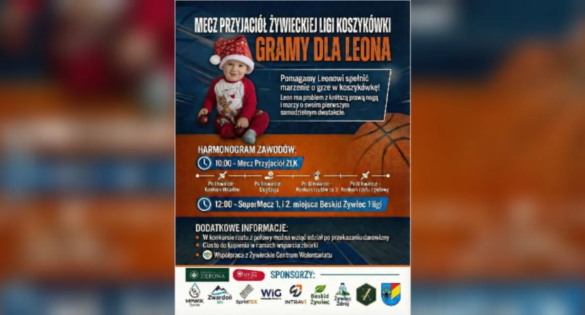 Pomoc społeczna, Koszykówka emocje pomoc wyjątkowe wydarzenie Żywcu - zdjęcie, fotografia