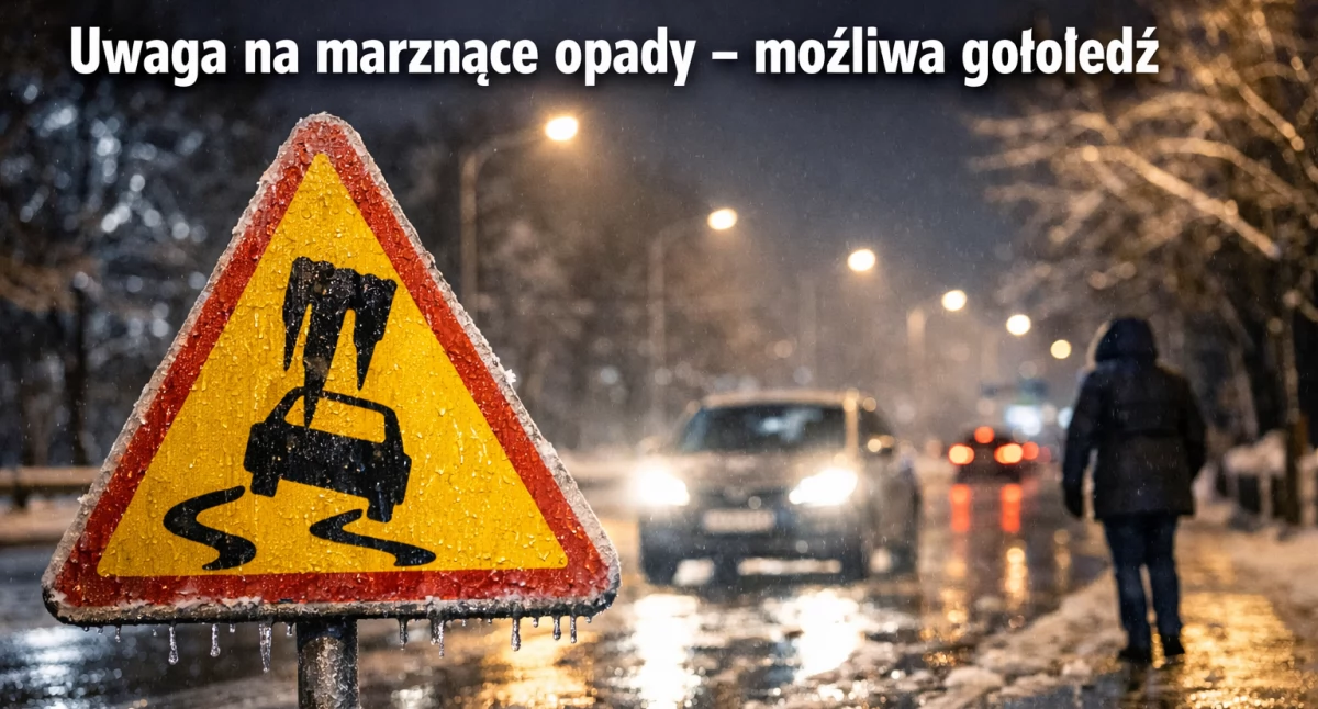 Nasze sprawy, Uwaga marznące opady możliwa gołoledź - zdjęcie, fotografia