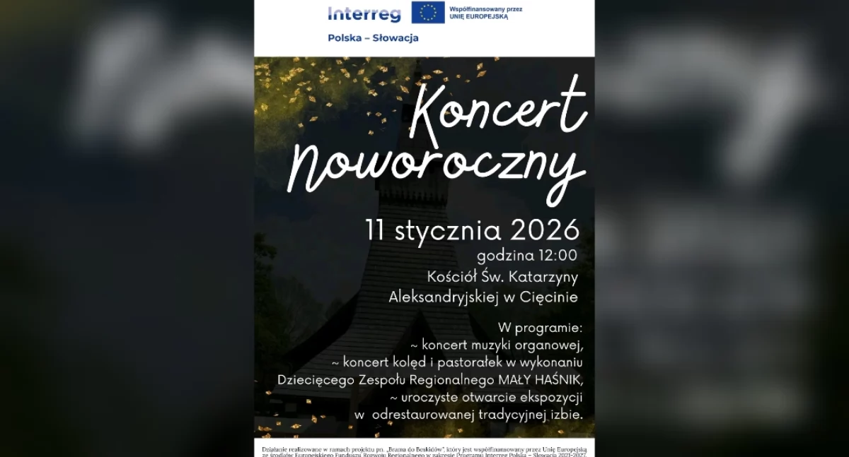 Rozrywka, Koncert Noworoczny Cięcinie Muzyka organowa Mały Haśnik regionalna - zdjęcie, fotografia
