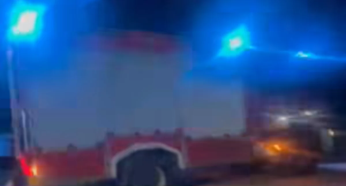 Pożary, Pożar budynku mieszkalnego Sopotni Wielkiej - zdjęcie, fotografia