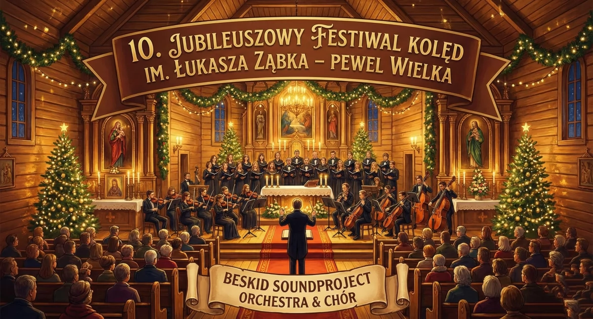 Folklor i Tradycje , Jubileuszowe kolędowanie Pewli Wielkiej edycja Festiwalu Łukasza Ząbka - zdjęcie, fotografia