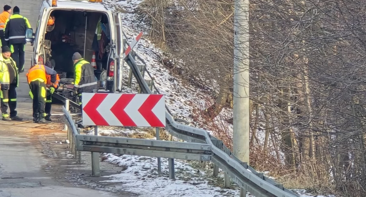 Drogi i Transport, Powiat Żywiecki stara środki likwidację osuwiska Zarzeczu - zdjęcie, fotografia