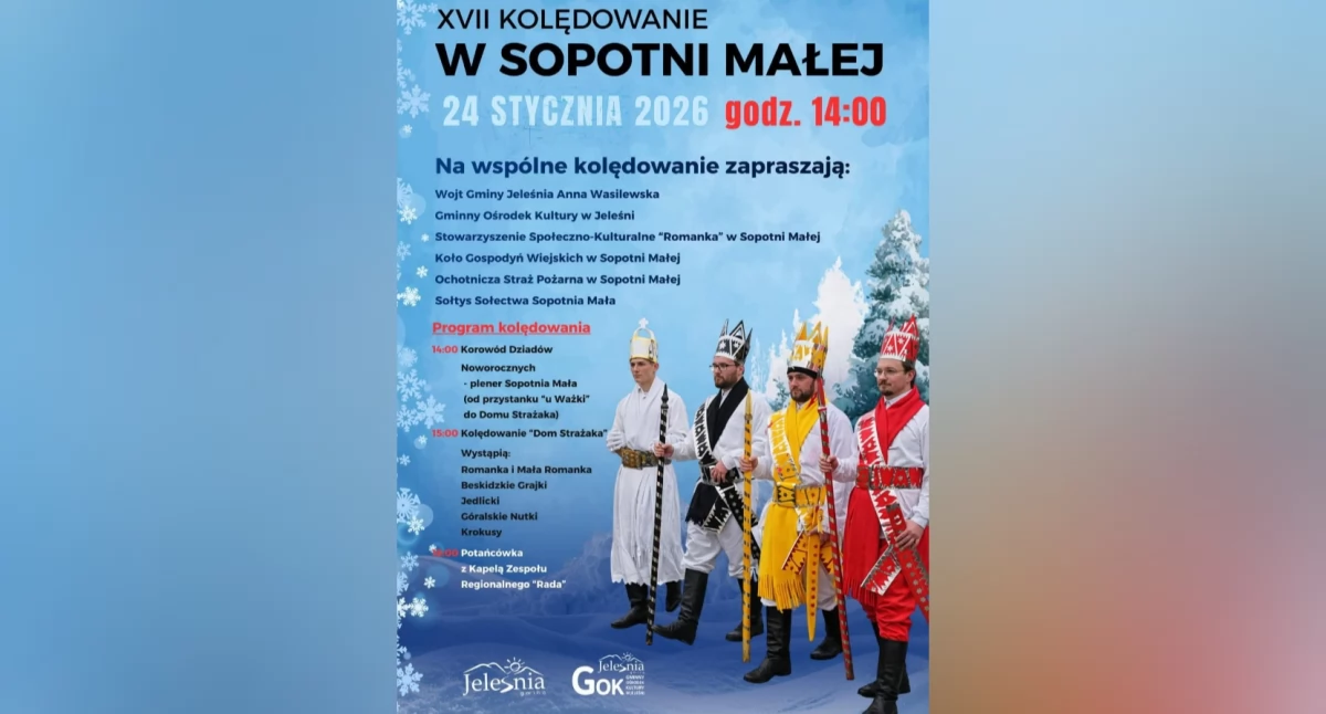 Folklor i Tradycje , Barwny korowód góralska muzyka Kolędowanie Sopotni Małej - zdjęcie, fotografia