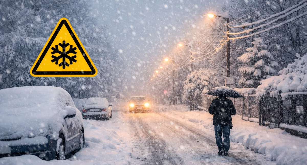 Nasze sprawy, Ostrzeżenie meteorologiczne intensywne opady śniegu - zdjęcie, fotografia