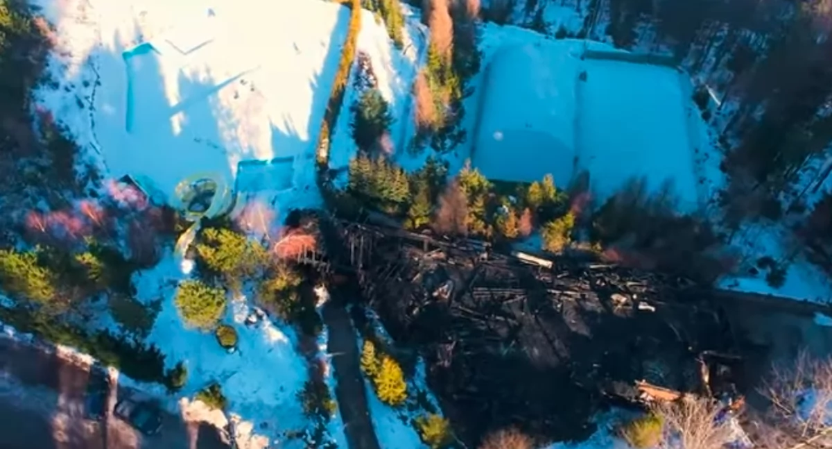 Nasze sprawy, Pożar restauracji Baciarska Chata Kocierzu Wesele przerwane dramatyczną ewakuacją - zdjęcie, fotografia