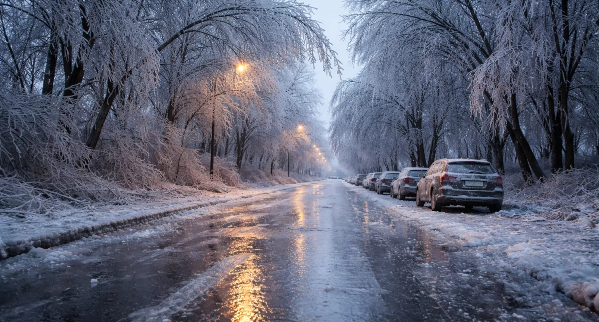 Nasze sprawy, Ostrzeżenie meteorologiczne przed opadami marznącymi - zdjęcie, fotografia