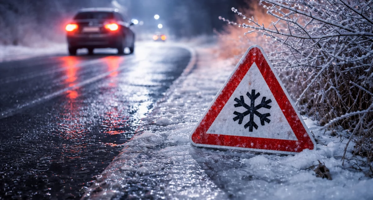 Nasze sprawy, Uwaga gołoledź obowiązuje ostrzeżenie meteorologiczne - zdjęcie, fotografia