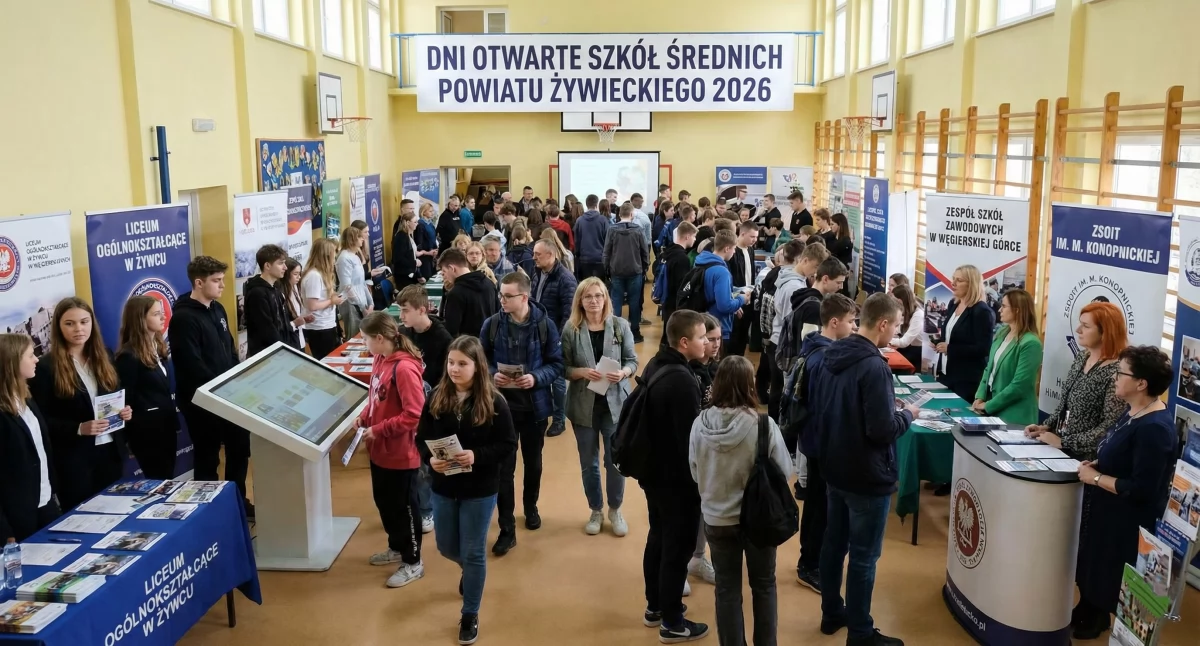 Ze szkolnej ławy, Otwarte szkół średnich Powiecie Żywieckim Harmonogram ósmoklasistów - zdjęcie, fotografia