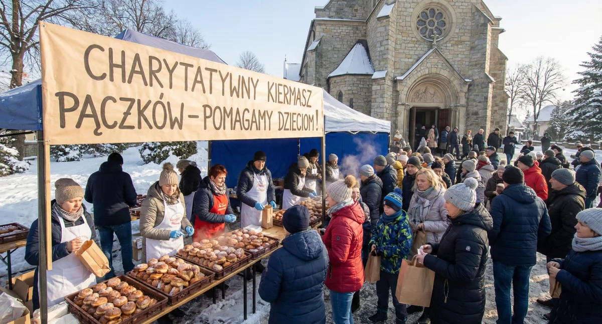 Rozrywka, Słodka pomoc Czernichowie Finał edycji akcji Cała Polska smaży pączki - zdjęcie, fotografia
