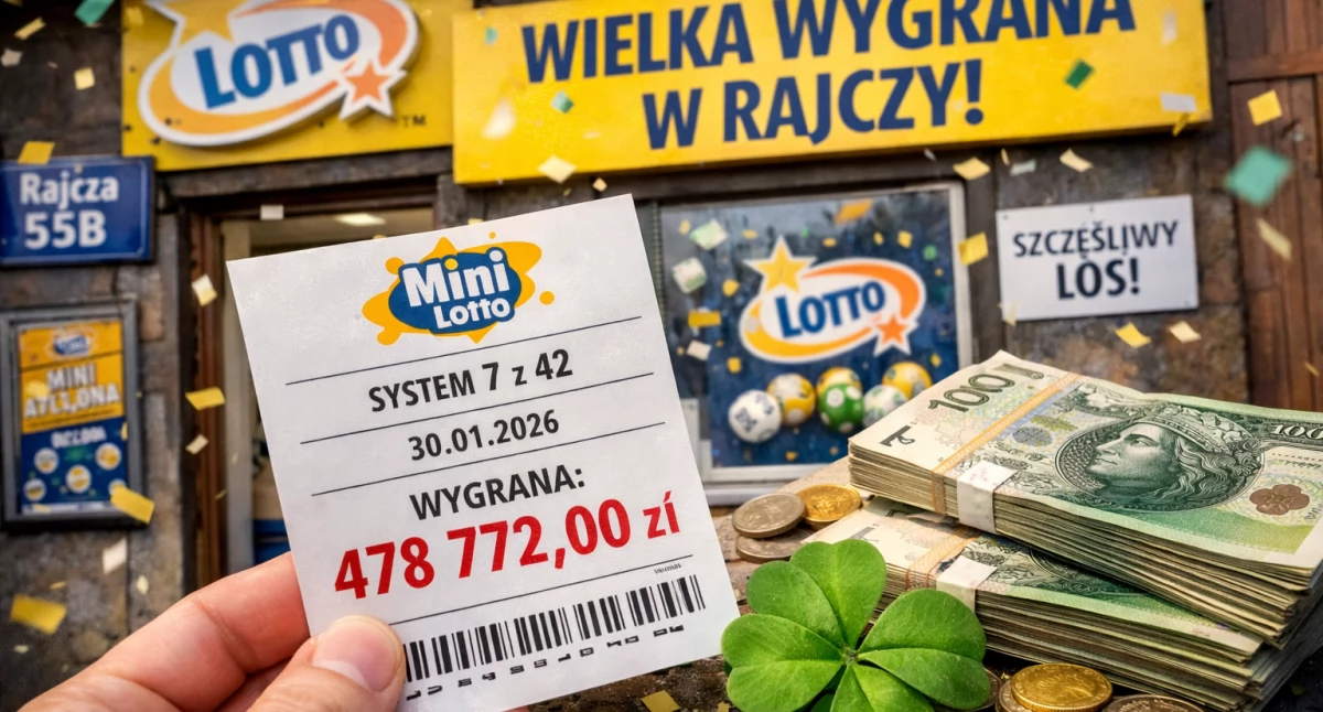 Nasze sprawy, Fortuna uśmiechnęła Rajczy Imponująca wygrana Lotto - zdjęcie, fotografia