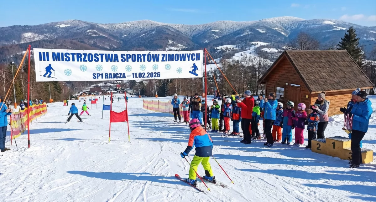 Sporty zimowe , Wielkie sportowe emocje stoku Mistrzostwa Sportów Zimowych Rajczy jutro! - zdjęcie, fotografia