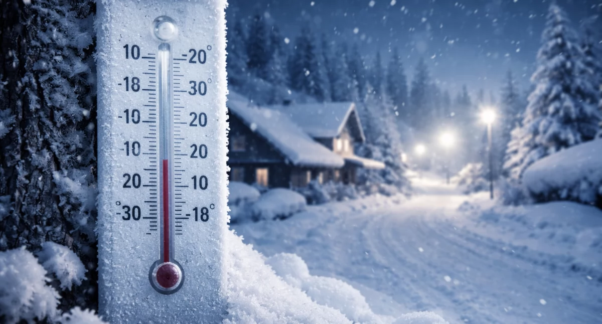 Nasze sprawy, Ostrzeżenie meteorologiczne Silny mróz pierwszego stopnia - zdjęcie, fotografia