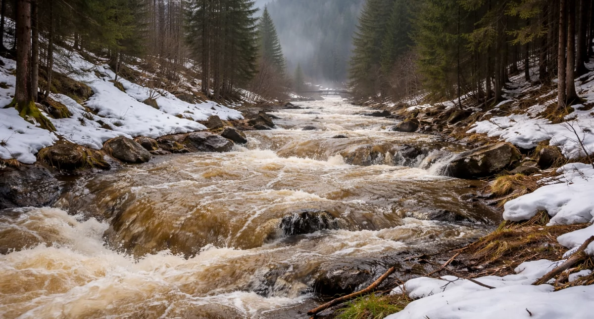 Nasze sprawy, Ostrzeżenie meteorologiczne Roztopy (stopień - zdjęcie, fotografia