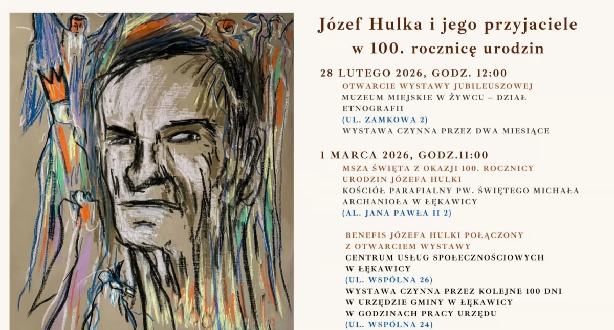 Nasze sprawy, Józef Hulka rocznica urodzin artysty - zdjęcie, fotografia