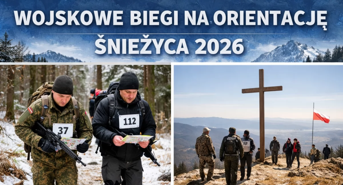 Nasze sprawy, Wojskowe biegi orientację „Śnieżyca 2026” naszej gminie - zdjęcie, fotografia