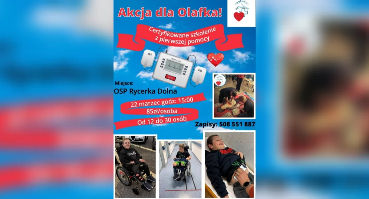 Nasze sprawy, Szkolenie pierwszej pomocy Rycerka Dolna - zdjęcie, fotografia