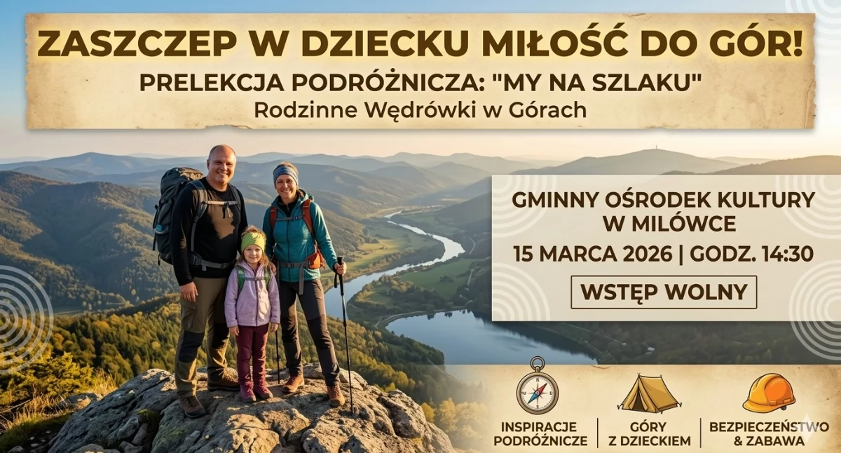 Nasze sprawy, Zaszczep dziecku miłość gór! Zapraszamy rodzinną prelekcję podróżniczą Milówce - zdjęcie, fotografia
