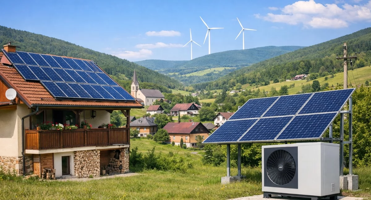 Inwestycje, Gmina Rajcza inwestuje zieloną energię lokalnych instytucji - zdjęcie, fotografia