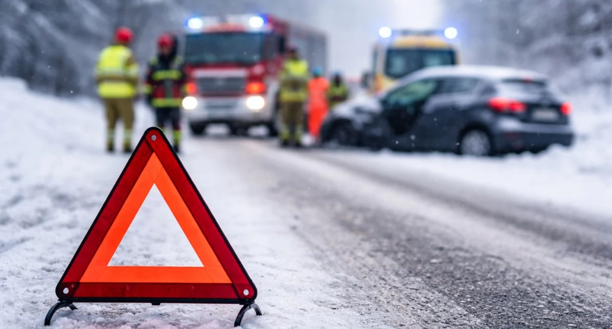 Wypadki drogowe , Akcja ratunkowa Lipowej wypadku ulicy Poddzielec - zdjęcie, fotografia